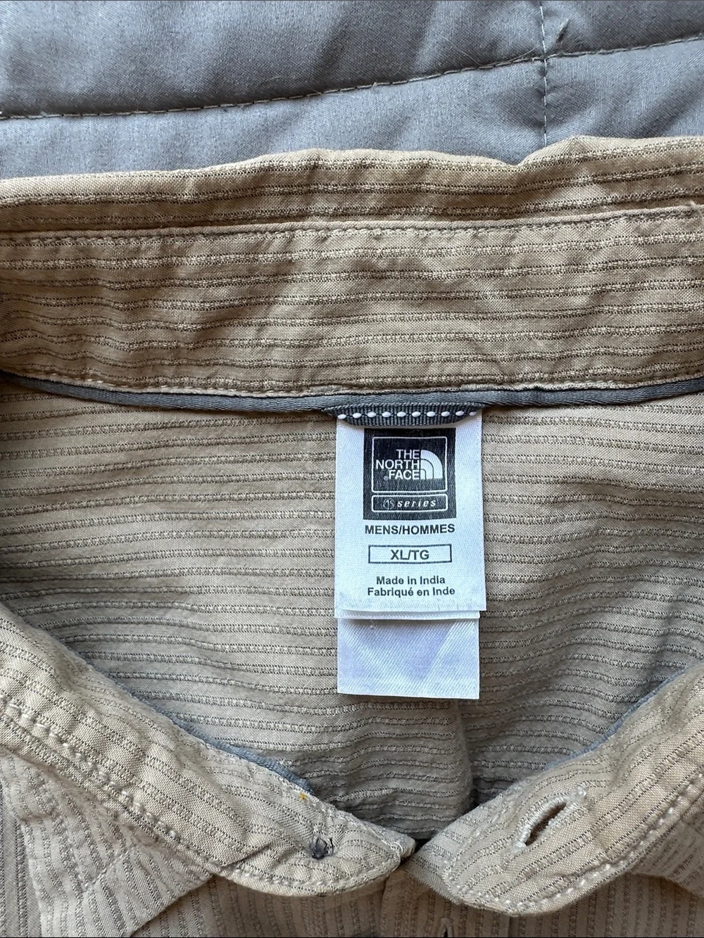 The North face Casual Long Sleeve Button-Up Shirt in Tan